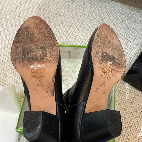 Anthropologie Black Leather Ankle Booties - Picture 11 of 11